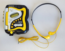Vintage Sony Sports FM/AM Radio Cassette Walkman WM-FS420 w/ MDR-W014 Headphones