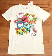 New HELLO KITTY SHIRT Women's S Small Short Sleeve Top Tee Balloon NWT