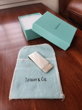 Tiffany  Co. Money Clip Sterling Silver with Pouch And Box