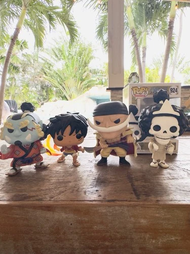 One Piece Funko Pop Bundle - Jinbei, Luffy, Newgate, Bonekichi(with box)
