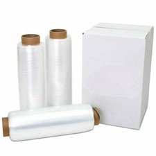 18'' x 1000' 80 Gauge 4 Rolls Pallet Wrap Stretch Film Hand Shrink Wrap 1000FT