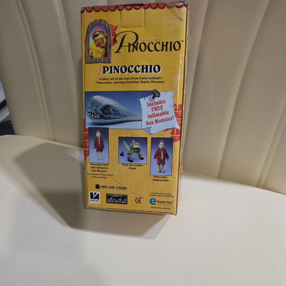 1996 EQUITY TOYS PINOCCHIO--NEW IN BOX - Image 3 of 4