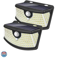 New Solar Motion Sensor Lights 120 LEDs with Lights Reflector,270° Wide Angle...