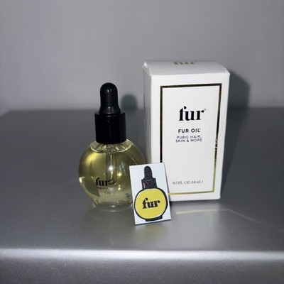 FUR OIL Pubic Hair Skin & More 14ml/0.5oz New, Opened Box