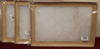 Lot of (3) Filtrete 3M Flat Panel 14x20x1 Synthetic Electrostatic Air AC Filter
