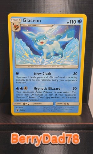 Glaceon SM238 Sun & Moon Black Star Promo Pokémon TCG MP