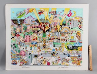 Bill Hanna & Joe Barbera Signed HOLLYROCK Cartoon Pop Art Serigraph