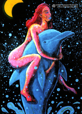 POSTKARTE UV-Schwarzlicht fluoreszierend im Dunkeln leuchtend psychedelisch Psy Goa Kunstkarte