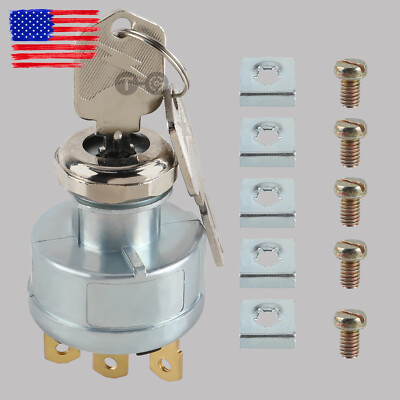 #ad 272041 Universal Ignition Switch for Hyster Clark Daewoo Crown Yale CAT Forklift $20.99