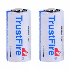 2pcs Trustfire CR123A 123A 85177 EXP 2034 Lithium Batteries 3V Battery 1400mAh