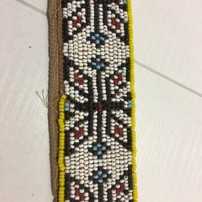 Vintage Native American Beaded Hat Band 25 display picture 2