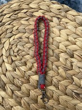 boho macrame wristlet Handmade Braided Keychain
