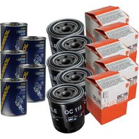 5X Original Mahle / Knecht ÖLfilter OC 115 + 5X SCT Motor Flush MotorspüLung