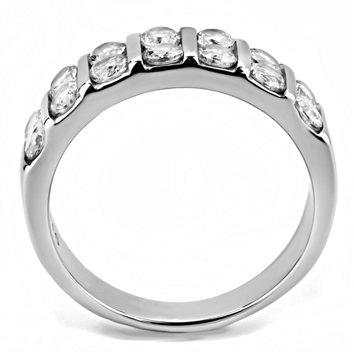 AUSVERKAUF-------EDELSTAHL 6,2 mm BREIT CZ EHERING MODE RINGGRÖSSE 5 - Bild 4 von 5