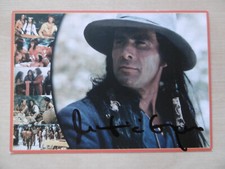 Gojko Mitic autograph signed 10x15 cm postcard "Winnetou"
