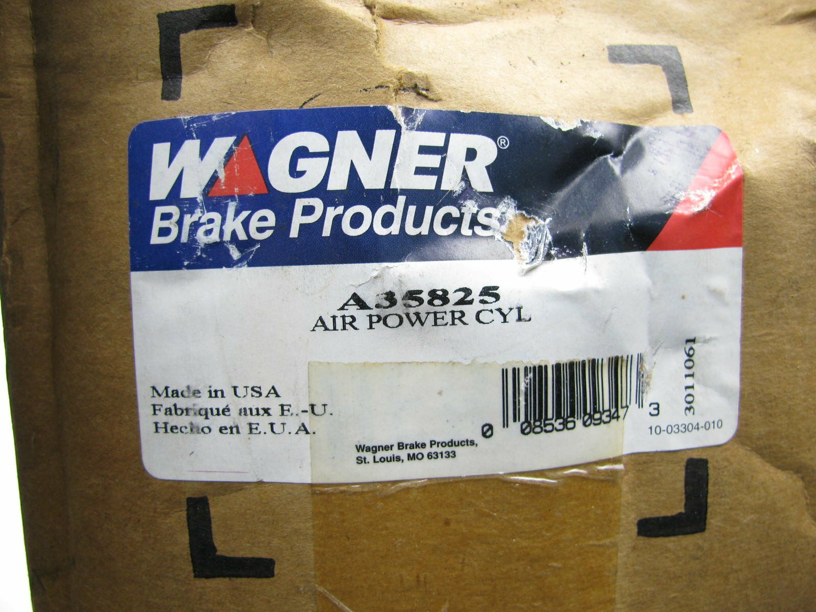 Wagner A35825 Air Power Brake Chamber Cylinder (AIR OVER HYDRAULICS) eBay