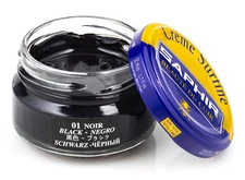 SAPHIR Creme Surfine Pommadier Shoe Polish Beeswax for Leather Black 50 ml