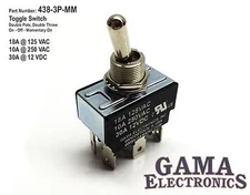 DPDT 3 Position On-Off-Momentary On Toggle Switch - 438-3P-MM