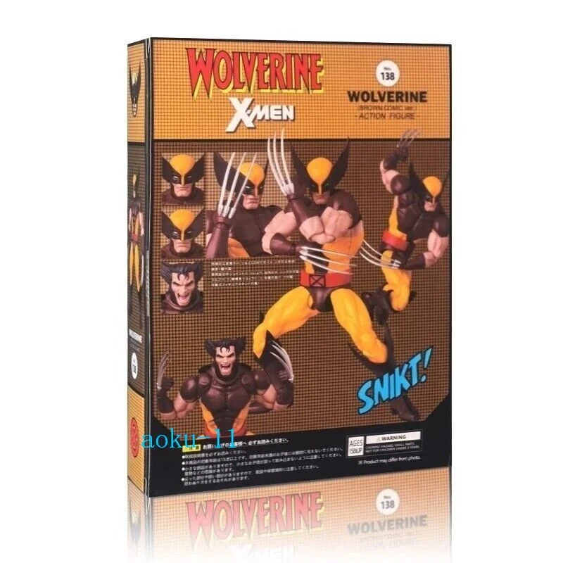 NEW CT Toys MAFEX No.138 XMEN Brown Suit Wolverine 6