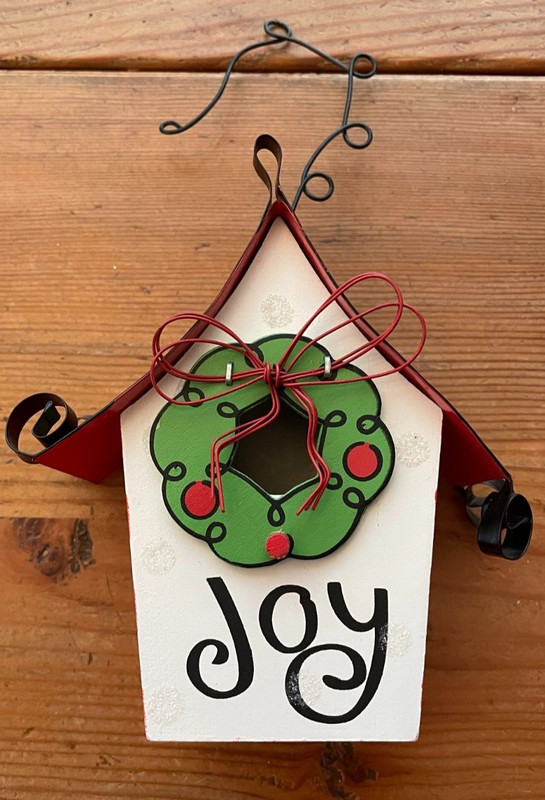 Christmas Birdhouse Ornament--"Whimsical" Style--2013--#379467