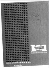 Marantz 2250b Stereo owner manual 37 pages Comb Bound Gloss cover