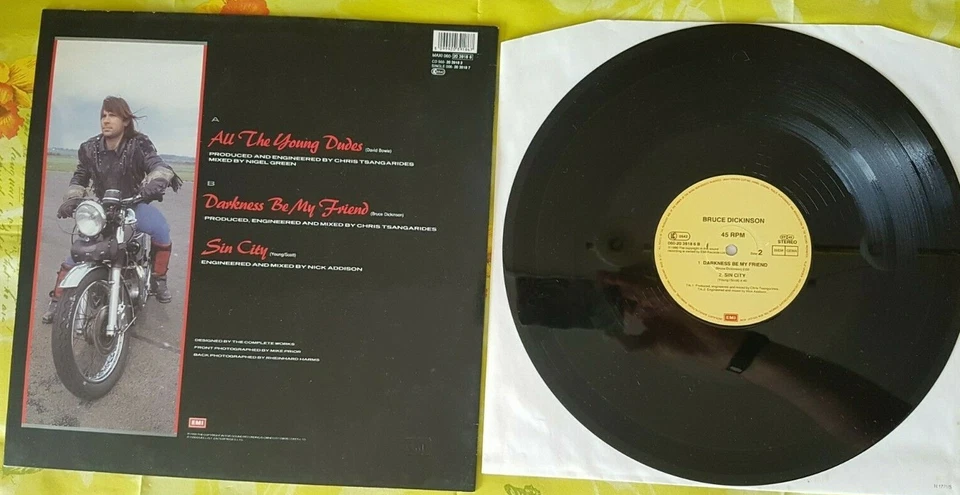 BRUCE DICKINSON "ALL THE YOUNG DUDES" - FOC 12" MAXI SINGLE - IRON MAIDEN - Bild 4 von 4