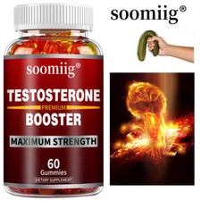 Testosterone Booster for Men 60 Gummies - Enhance Male Function and Boost Energy