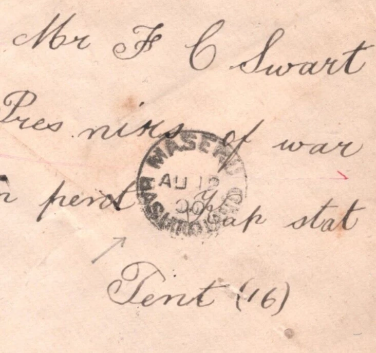 BASUTOLAND S Africa BOER WAR *Maseru* 1900 CDS Cover POW CAMP GREEN POINT KA386 - Image 3 of 4