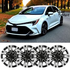 For Toyota Corolla 09-2019 4x 15" Tire Hub Caps Wheel Cover Fits R15 Rim Snap-On