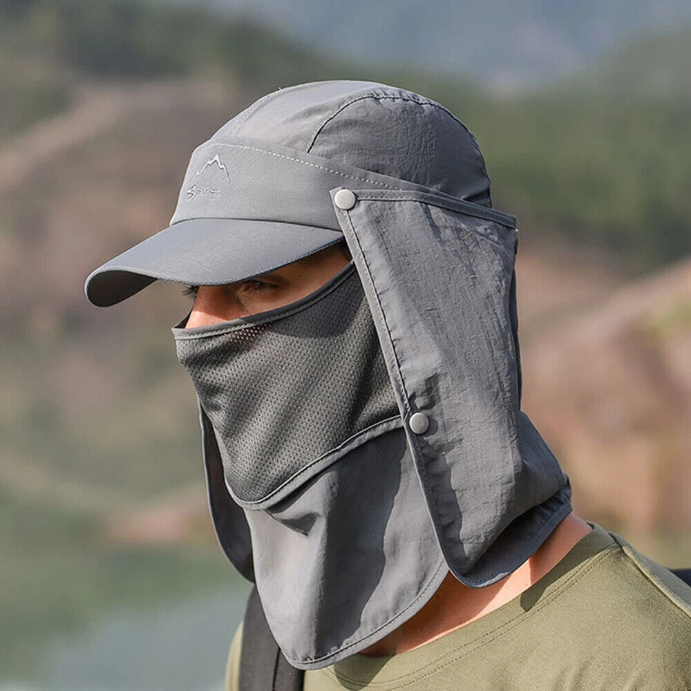 帽子 SUN CAP Sun Hat for Men Women UV Protection Fishing Hat w/ Neck Flap