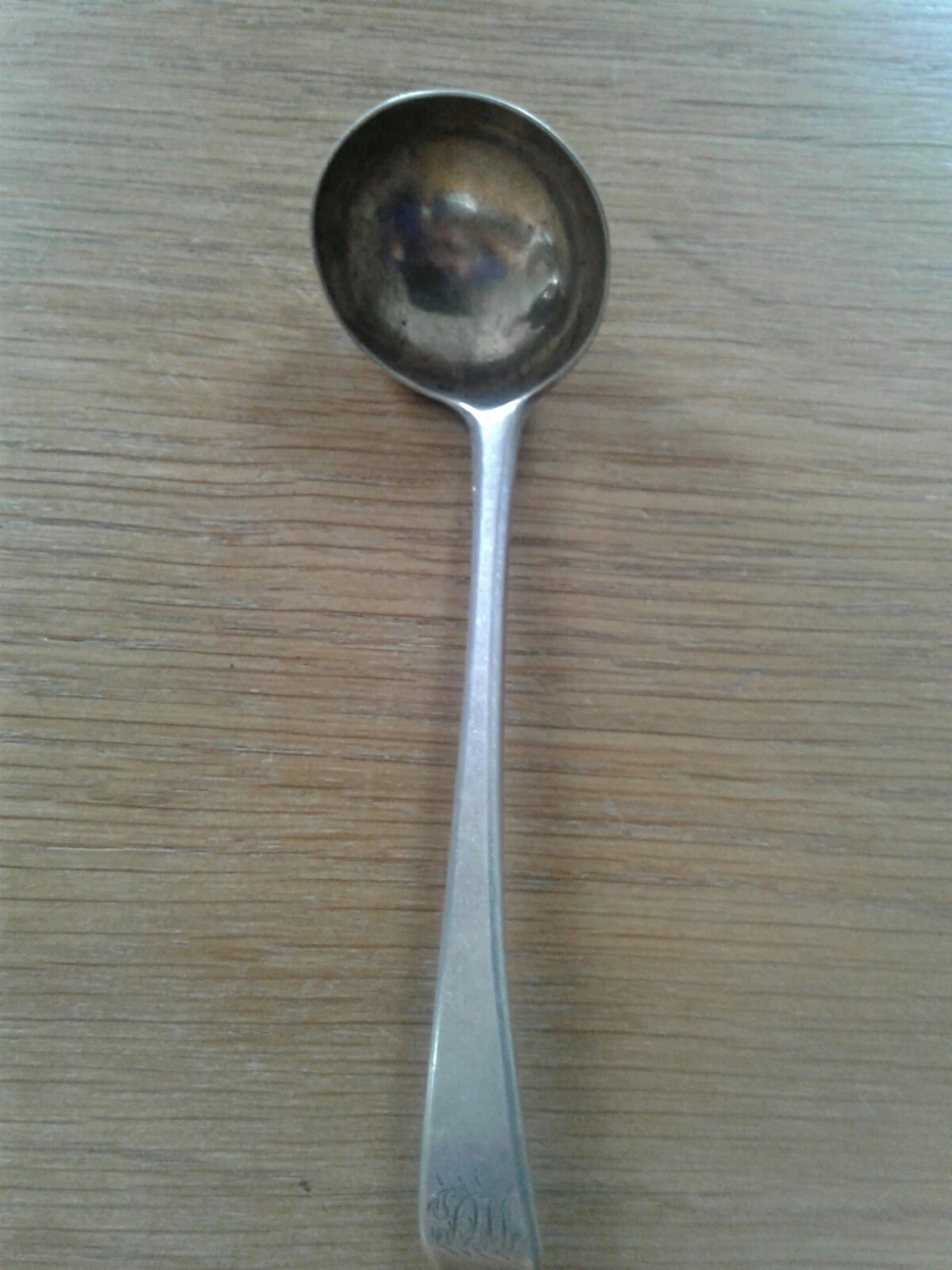 ANTIQUE STERLING SILVER, OLD ENGLISH PATTERN SAUCE LADLE LONDON 1792