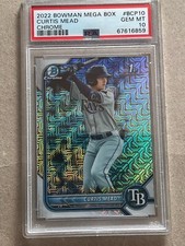 2022 Bowman - Chrome Prospects  Mojo Refractor #BCP-10 Curtis Mead (RC)