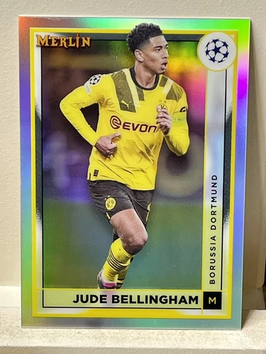 2022-23 Topps Chrome Merlin UEFA Jude Bellingham #29 Silver Refractor