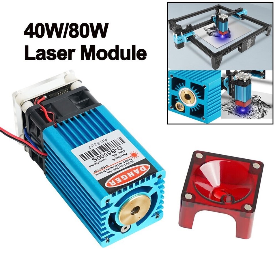 Module For Lasers 5.5W Laser Module Laser Head 445nm for CNC Laser Engraving Wood Cutting ...