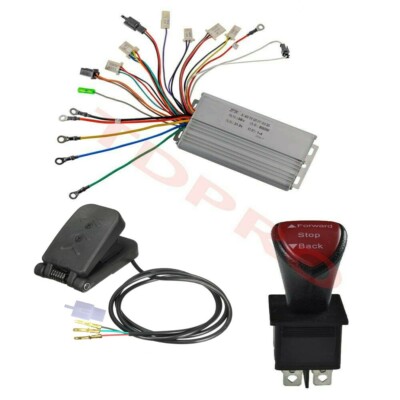 36v 800w Brushless Motor Speed Controller Pedal Reverse Go Kart Scooter E Bike