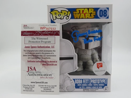 STAR WARS Boba Fett Prototype Jeremy Bulloch SIGNED Funko Pop! #08 - Funko 2015