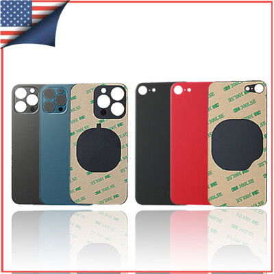 Big Cam Hole Back Glass Housing For iPhone XR XS Max 11 12 13 14 15 Pro Max Plus