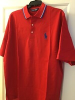 POLO Golf by RALPH LAUREN Red Polo Golf Shirt M