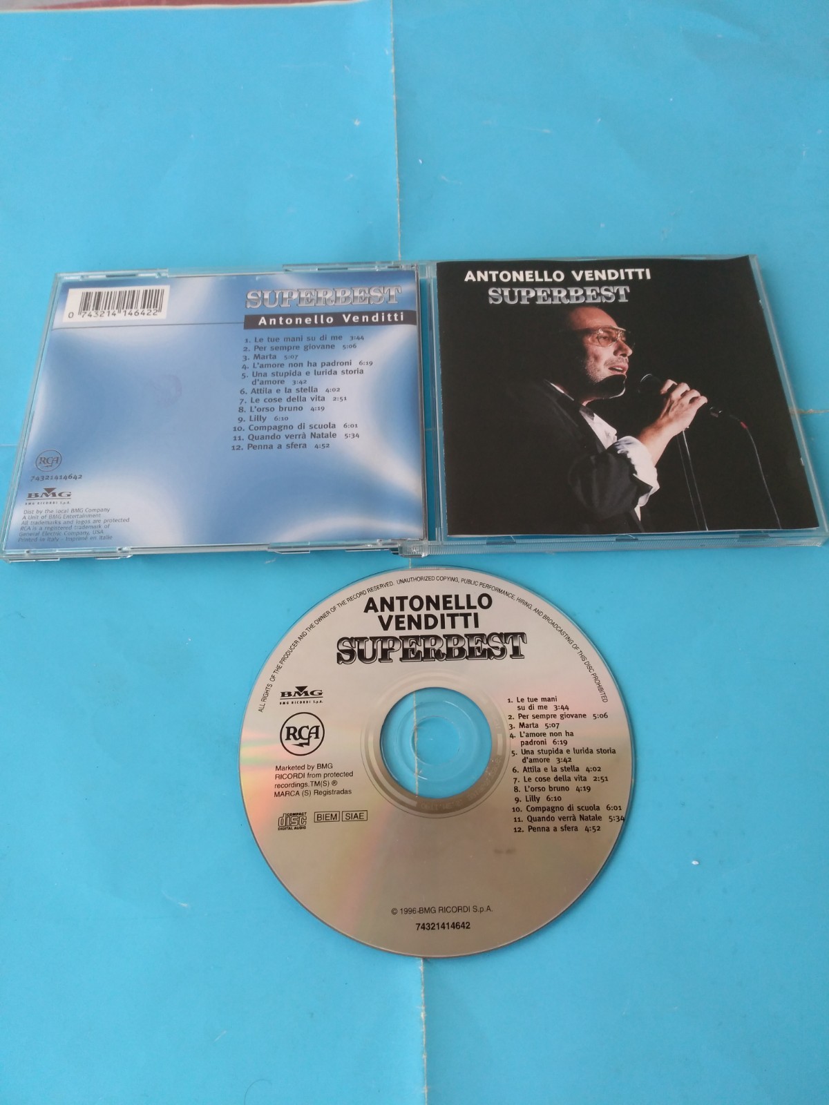 ANTONELLO VENDITTI "A MISURA D'UOMO" CD 1996 BMG RICORDI ITALIA NUOVO NON SIGILL