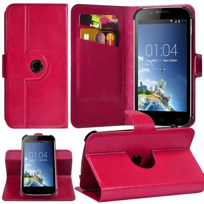 Etui Support officiel 360° Universel S avec attaches Rose pour SFR Starnaute 3