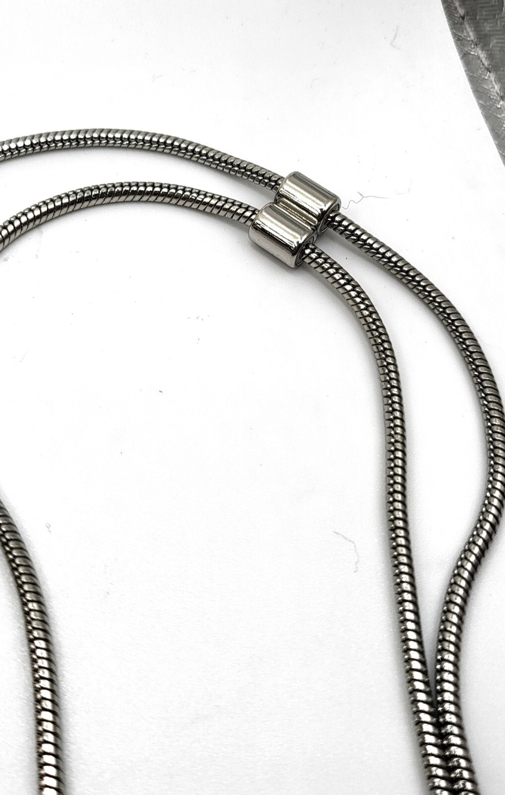 Silvertone Abstract Modernist Statement Necklace … - image 7