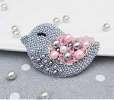 DIY Jewelry Making Beading kit Little bird Brooch Bead Embroidery Needlepoint