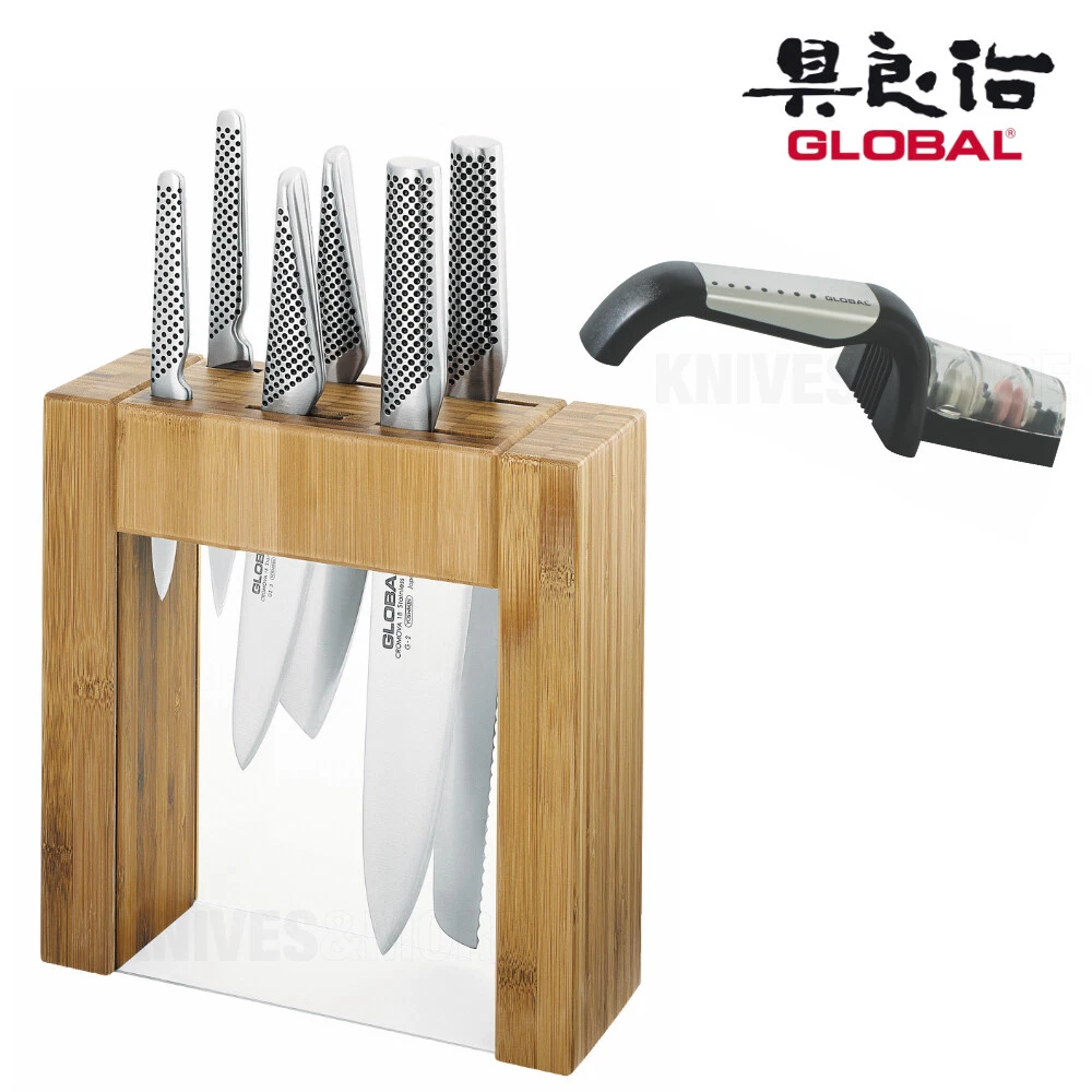 Global 7-Piece Ikasu Knife Block Set