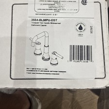 Delta Trinsic USpout Widespread Bathroom Faucet Matte Black 3Hole Bathroom