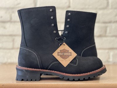 Harley Davidson Black Bentler 7.5” Motorcycle Riding Boots D96268