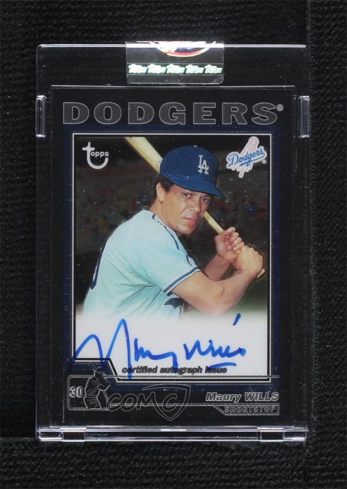 2004 Topps Retired Signature Edition Maury Wills #TA-MW Auto pn2