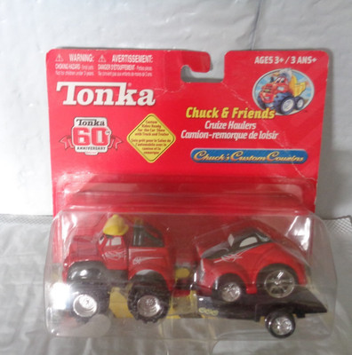 2007 - Tonka - Chuck & Friends - Red - Cruize Haulers - Custom Couzins - New