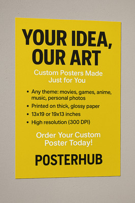 Custom Posters & Prints - Upload Your Image, Home Decor, Wall Art Prints 13x19