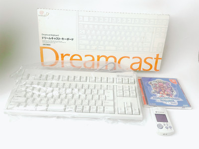 SEGA star  White 本体 Sega Dreamcast Keyboard HKT-7600/Phantasy Star Online Ver2/Visual