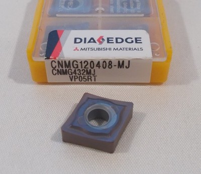 BOX OF 10, MITSUBISHI DIAEDGE CNMG432MJ VP05RT TURNING INSERTS, CNMG120408-MJ
